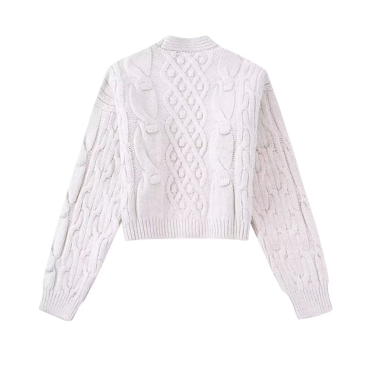 Street Chic Cropped Cardigan Coat