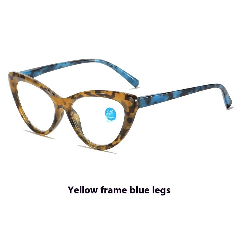 Womens Transparent Lens Cat Eye Reading Glasses