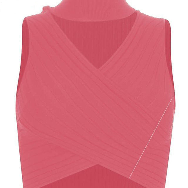 Womens Patched Bellyband Tank Tops