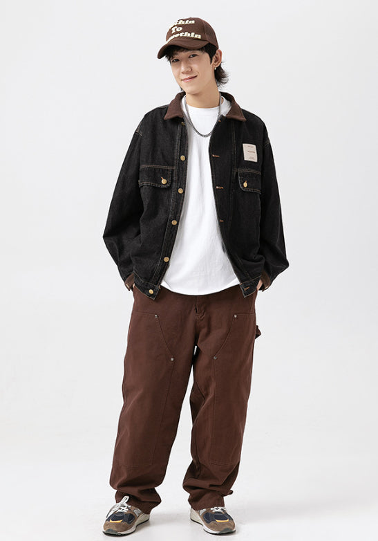 Flap Pocket Button Up Denim Jackets For Women