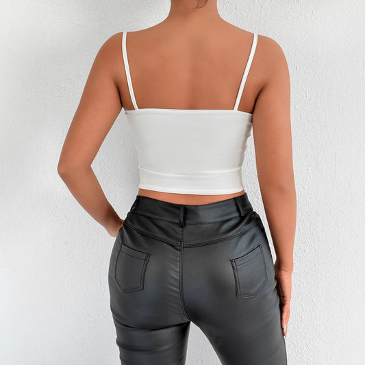 Womens Sexy Backless Slim Tops