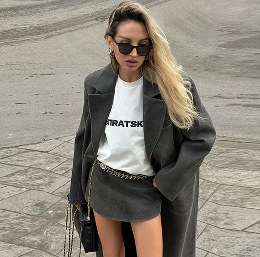 Silver Shadow Longline Overcoat