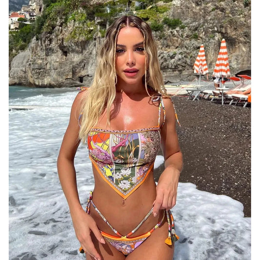 Brazilian Bloom Bikini Suite