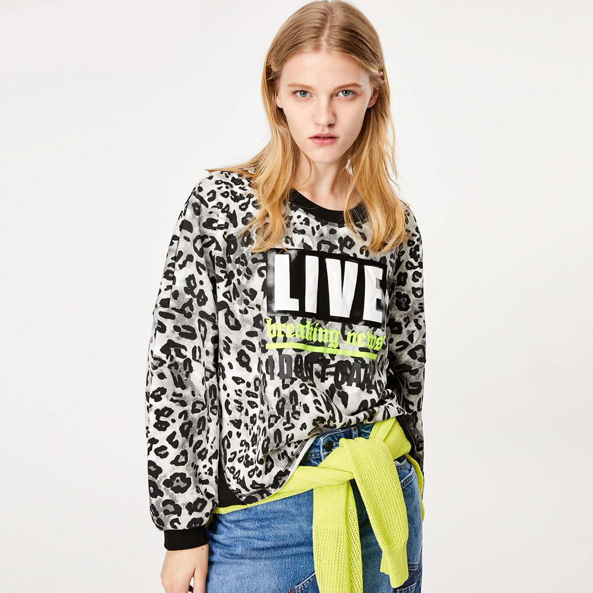 Womens Vintage Letter Printed Sweatshirts