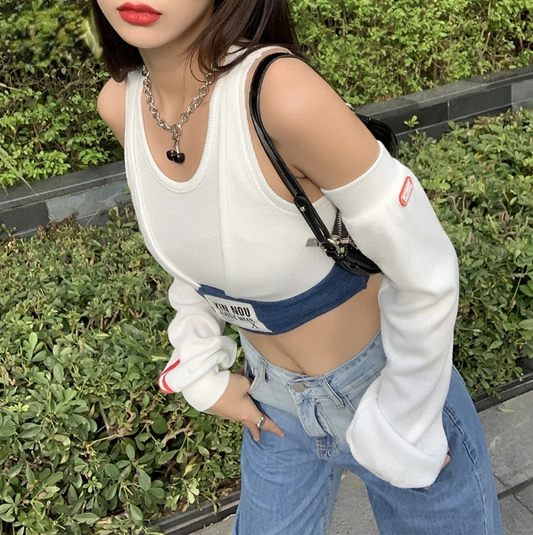 K-Style Autumn Bliss Crop Top