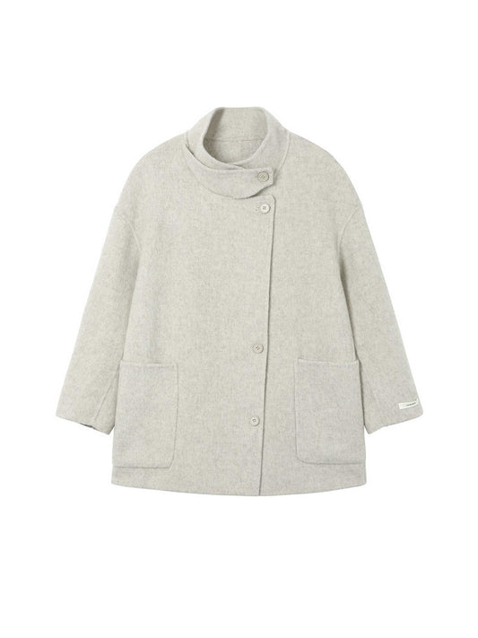 Lady In Luxury Woolen Reversible Coat