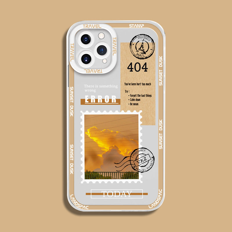 Soft Back Cover With Landscape Stamp Label