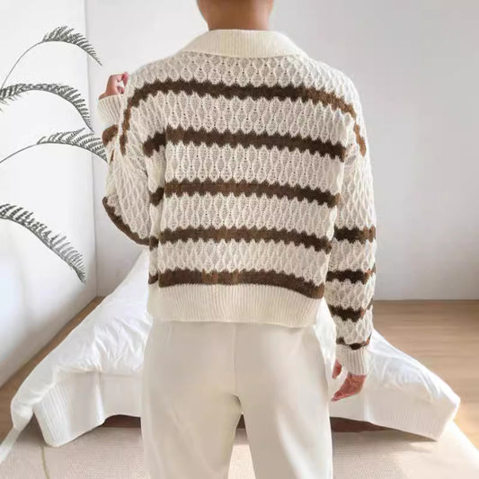 Casual Unisex Striped Winter Autumn Sweaters