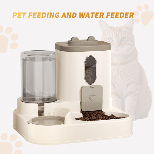 Cats Best Feeding Method Water Food Dispenser Bowls