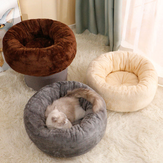 Cats Warm Soft Plush Bed House
