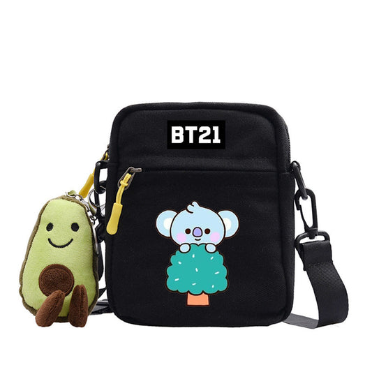 Cartoon Printed Messenger Bag For Outdoor Adventures
