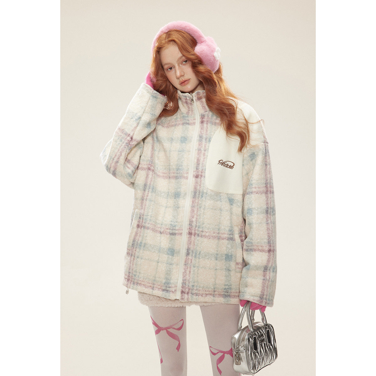 Winter Fashion Vintage Lamb Fleece Cotton Parkas Coat For Women