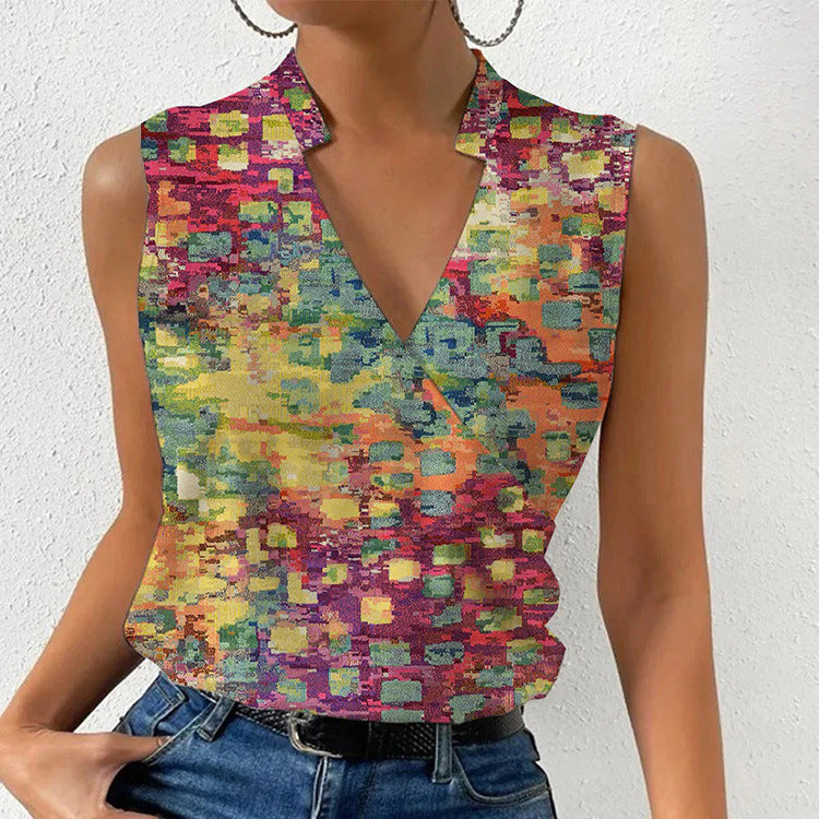Womens Korean Fashion Sleeveless Tops