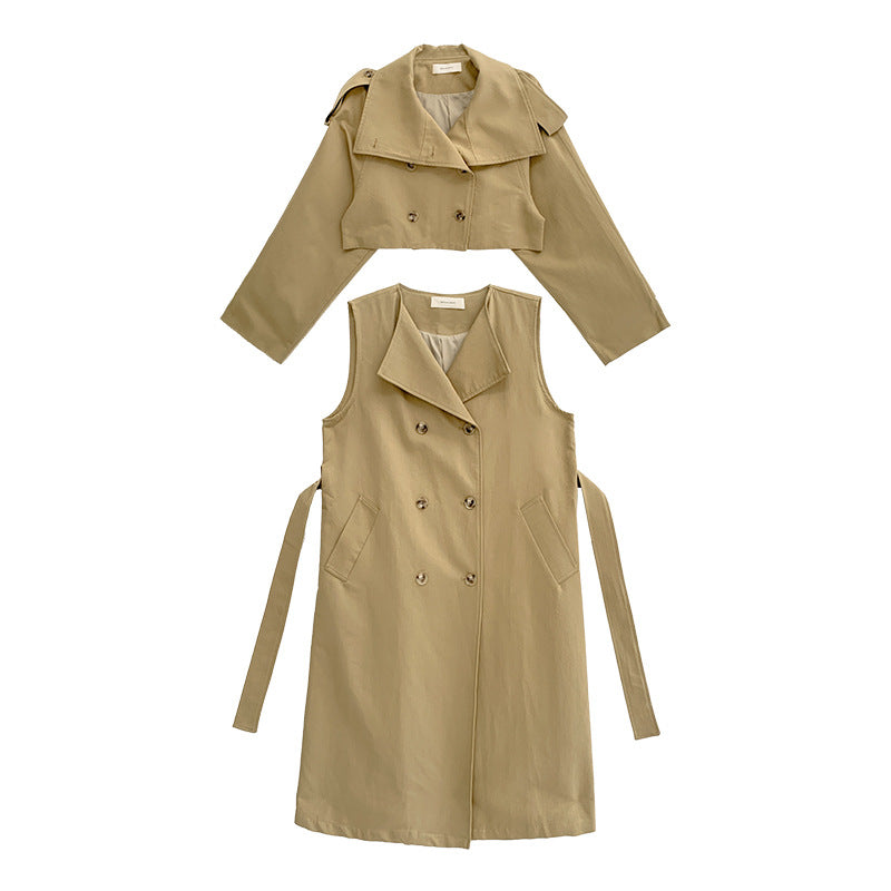 Womens New Style Windbreaker Woolen Outwear Coat