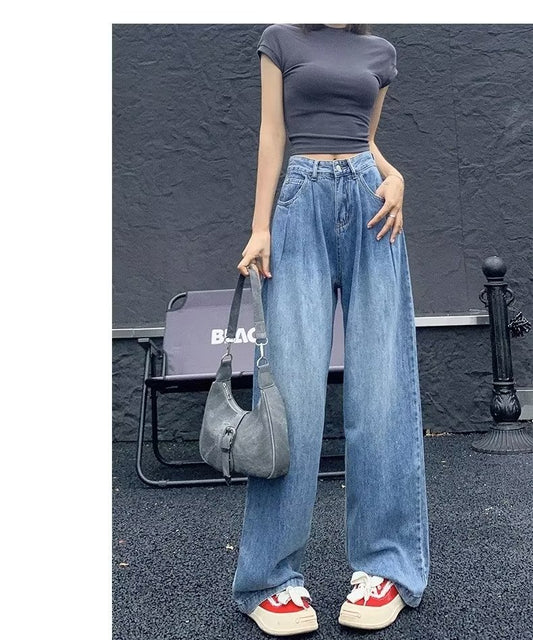 Casual Spring Summer Plus Size Cotton Jean For Women