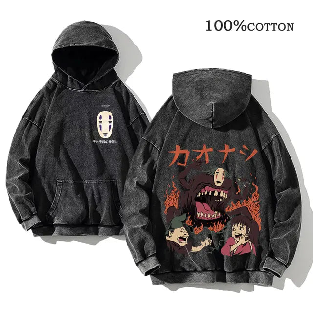 Retro Anime Dreams Gothic Hoodies