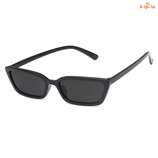 Small cat eye retro sunglasses for women with square frames and UV400 polycarbonate lenses, designed for stylish casual sun protection.