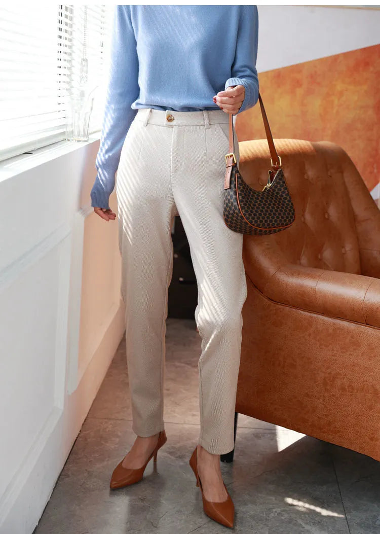 OfficeVista Woolen Pencil Pants
