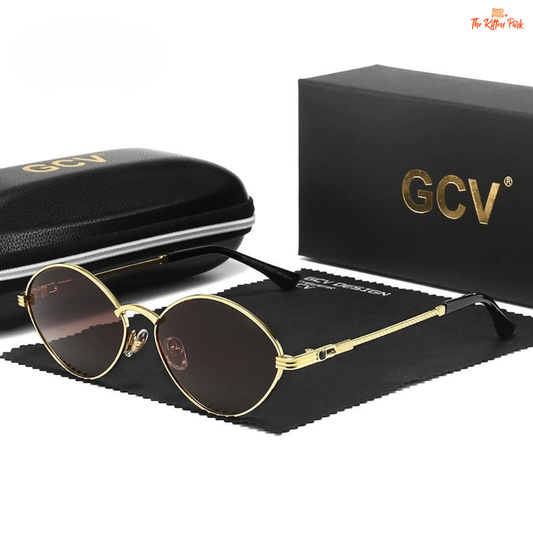 Retro cat eye titanium sunglasses with polarized photochromic lenses and UV400 protection, designed for unisex night and day casual wear.