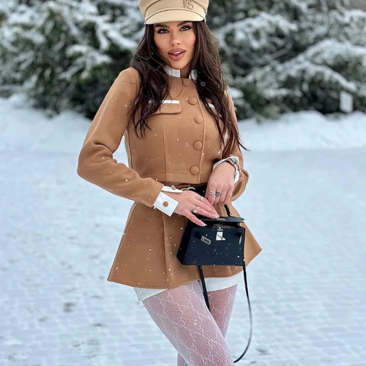 Chic Tweed Modern Spring Skirt Set