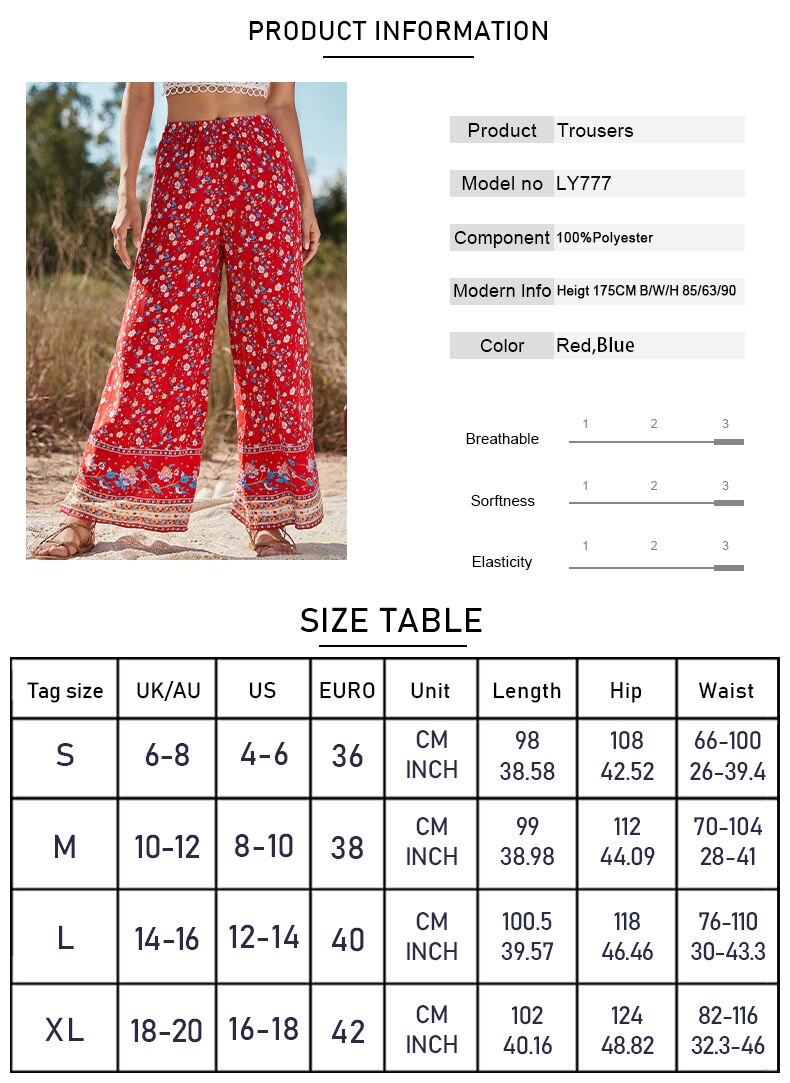 Island Escape Floral Print Pants