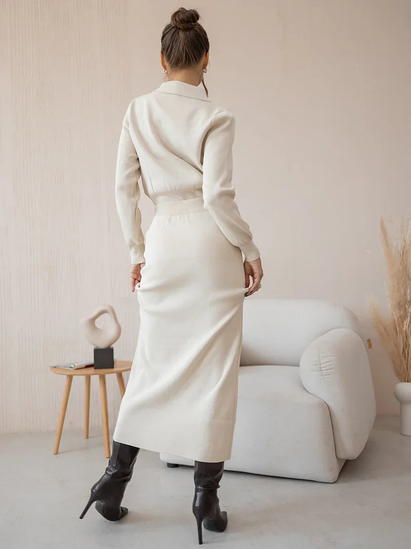 Winter Two-Tone Knit Bliss Set