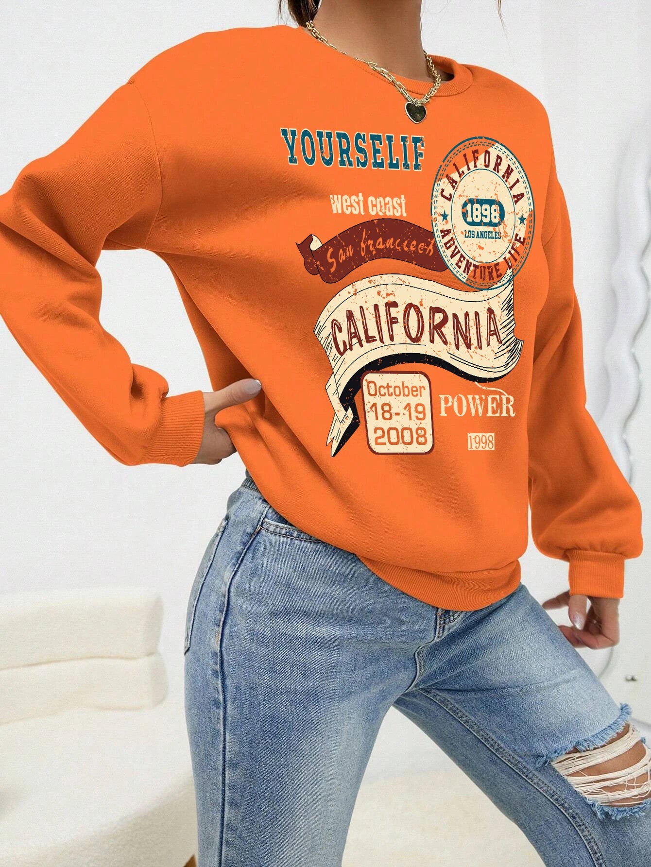 California Dreaming Letter Sweatshirt