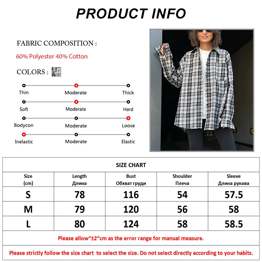 Casual Elegance Black & White Plaid Shirt