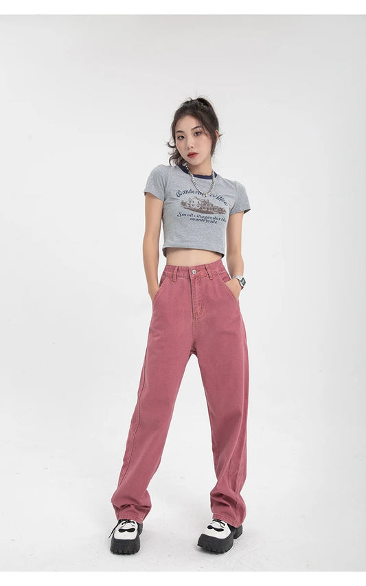 Chic Design Pink Street Pants