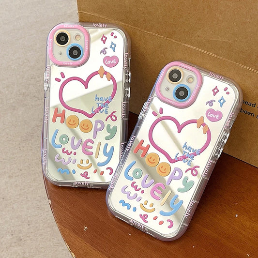 Adorable Heartwarming Mirror Phone Case