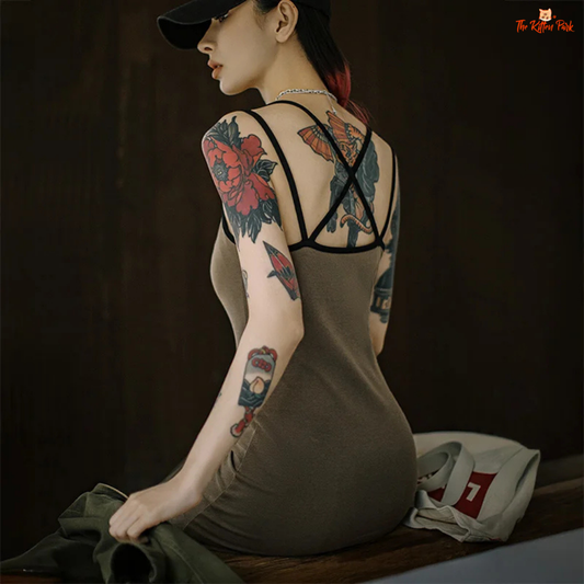 Sleeveless slim-fit maxi dress for women made of cotton blend, featuring U-neck, backless cut, and hollow-out detail in a casual summer silhouette.