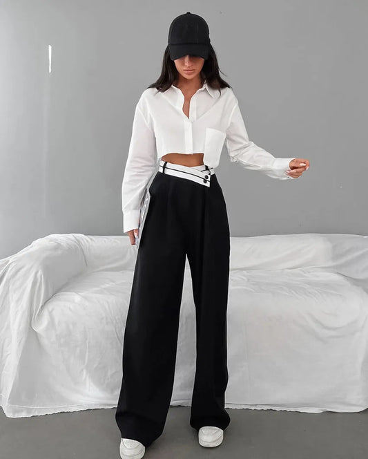 Chic Winter Wide Leg Pants