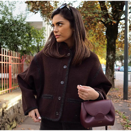StreetChic Brown Elegance Coat