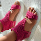 Knotty Chic O-Ring Platform Sandals
