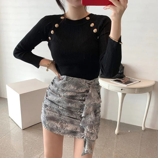 Korean Chic Slim Knit Sweater