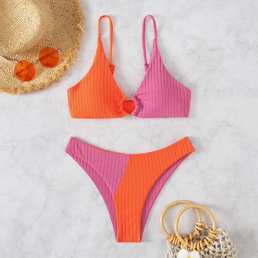 Beach Bombshell High Cut Bikini Set