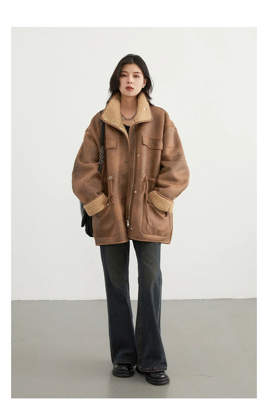 VelvetVogue Autumn Reversible Jacket