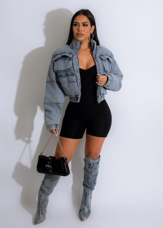 Retro Street Jean Coat