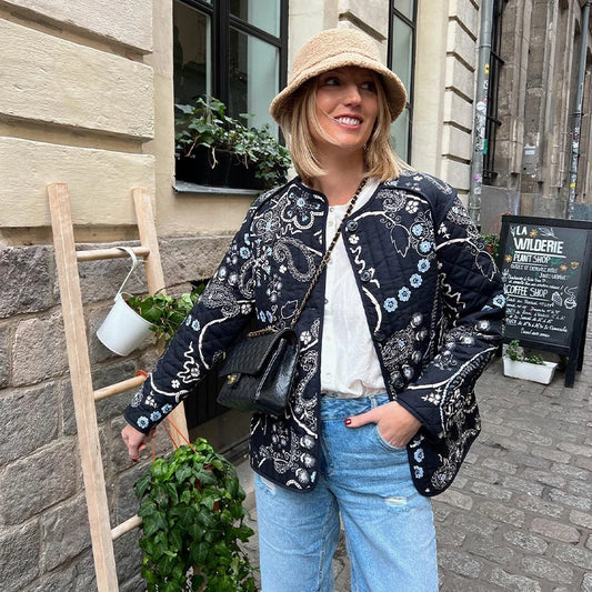 VintageVista Patchwork Elegance Jacket