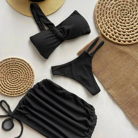 Chic 3-Piece Micro Bikini Beachwear