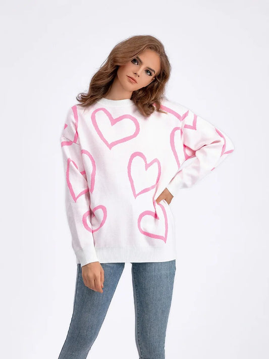 O-Neck Love Story Sweater