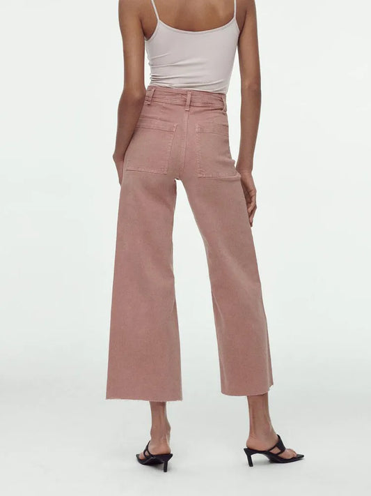 Elegant High-Waist Loose Fit Jeans