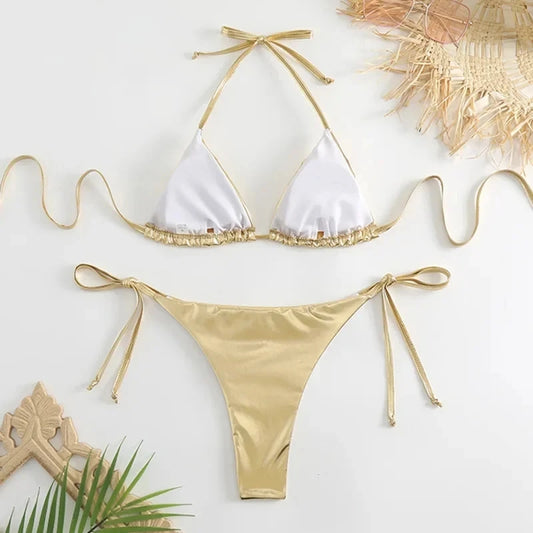 Mermaid Glow Halter Bikini