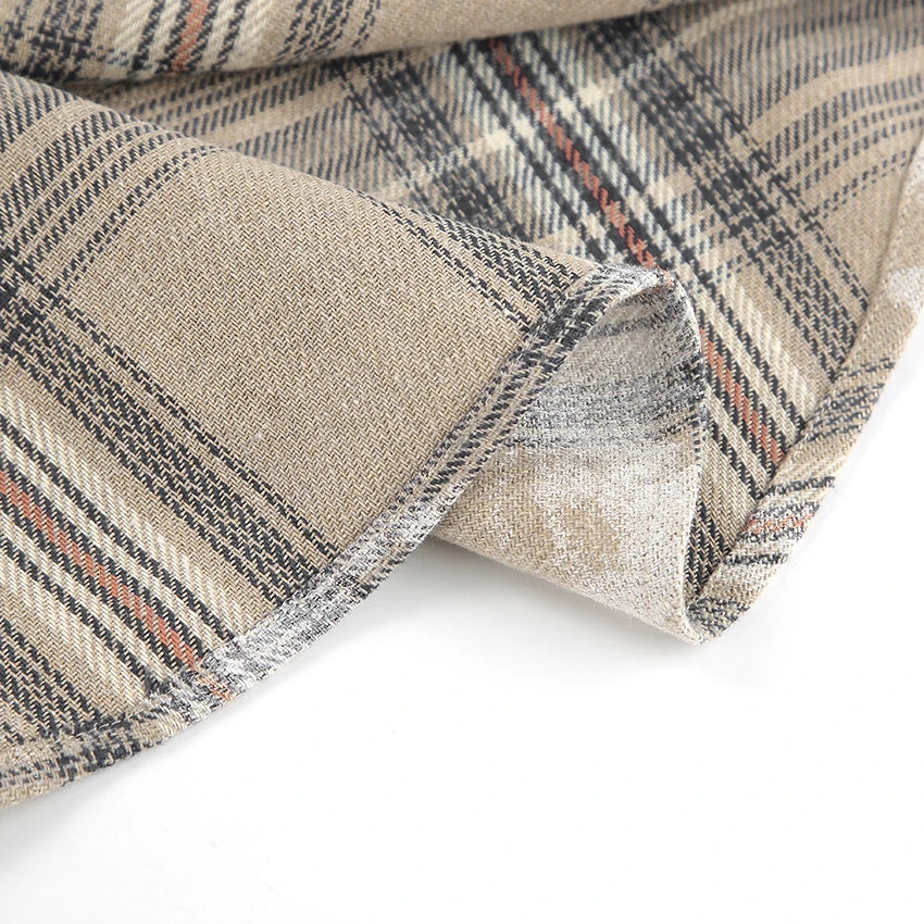 Street Ease Oversize Plaid Elegance Shirt