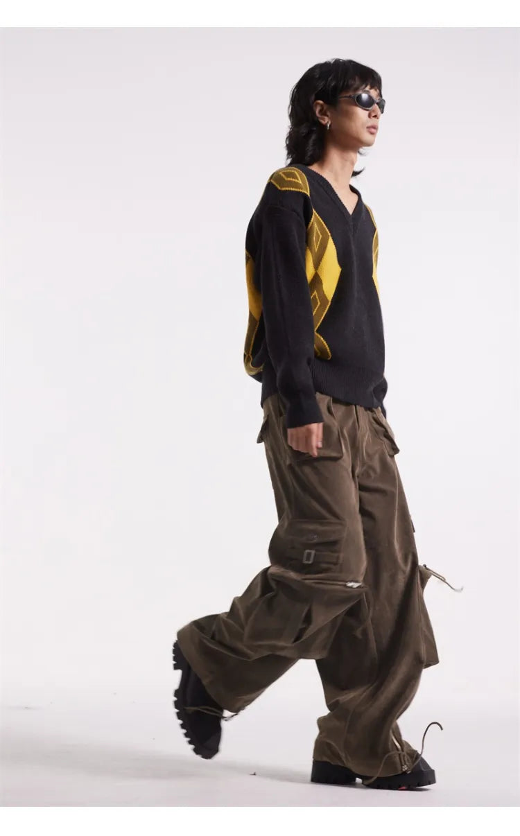 Spring to Autumn Pocketed Suede Trousers