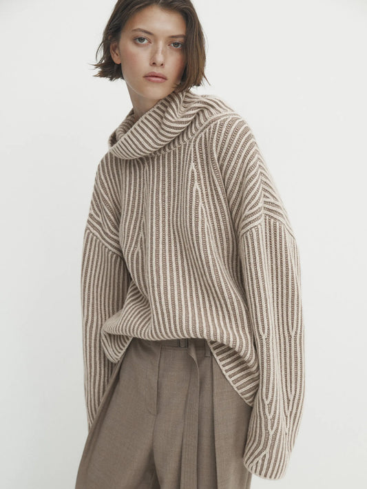 Casual High-Neck Pullover