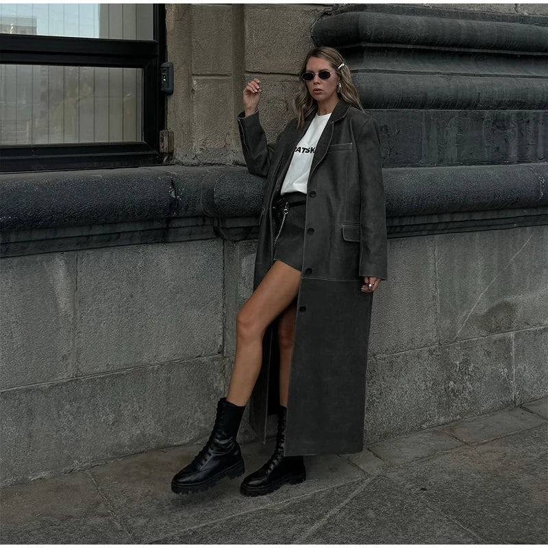 Silver Shadow Longline Overcoat