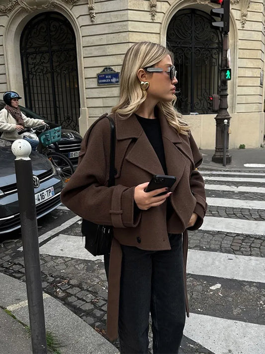 Modern Elegance Wool Coat