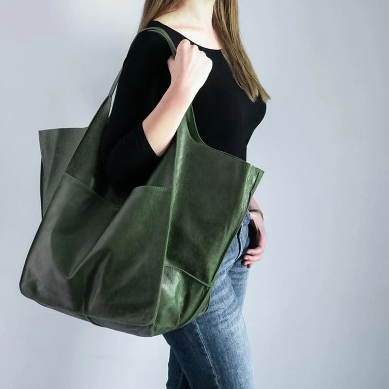 Vintage Chic Oversized Tote
