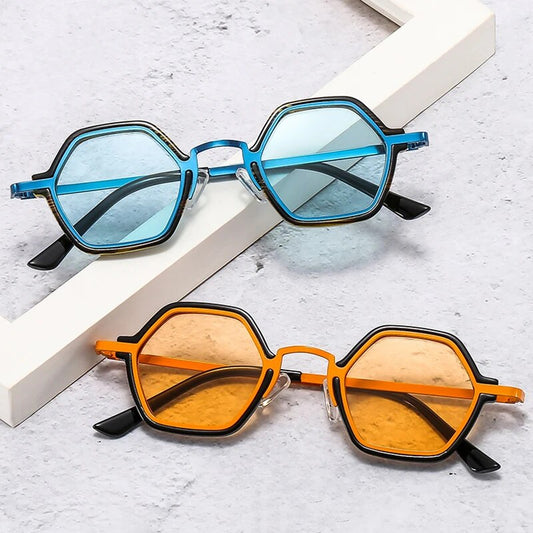 Oceanic Retro Polygon Sunglasses